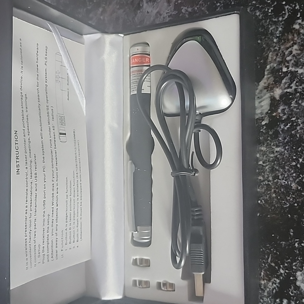 Laser light with rechargeable plug